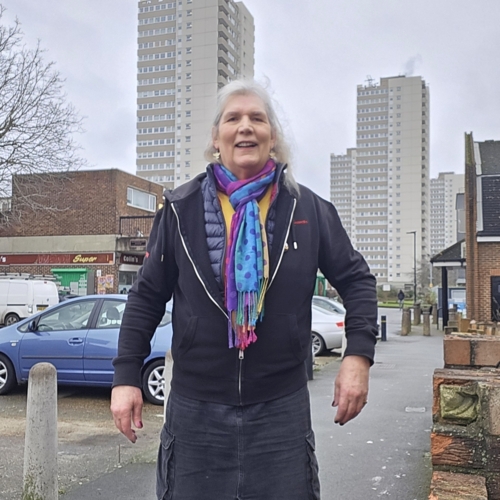 [Photos of me with Brentfords Towers in ther bacground]